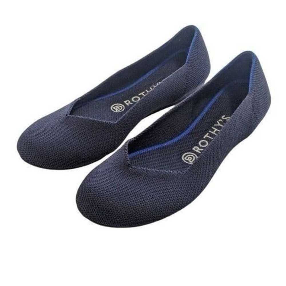 Rothys Navy Ballet Flat Slip On Washable Flats Ro… - image 1