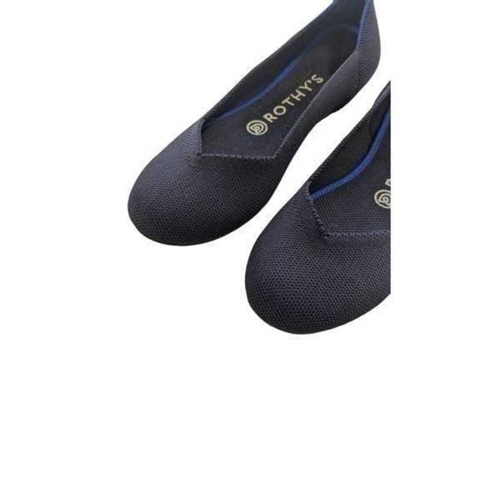 Rothys Navy Ballet Flat Slip On Washable Flats Ro… - image 2