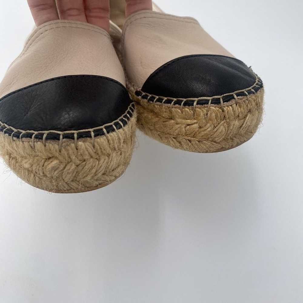 Kurt Geiger Leather Tan & Black Espadrilles Jute … - image 4