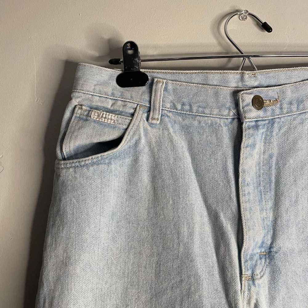 Wrangler 90s Vintage Light Blue Wrangler Denim Si… - image 3