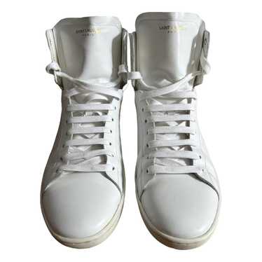 Saint Laurent Sl/01 leather high trainers