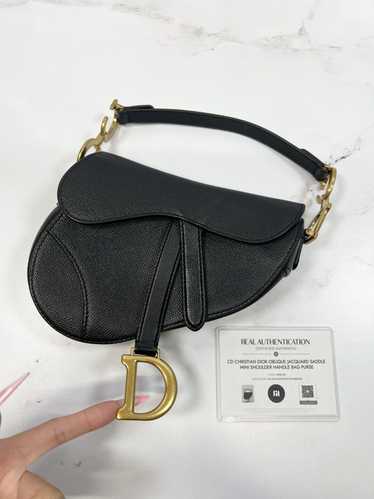 Dior CD Christian Dior Saddle Mini Shoulder Handl… - image 1