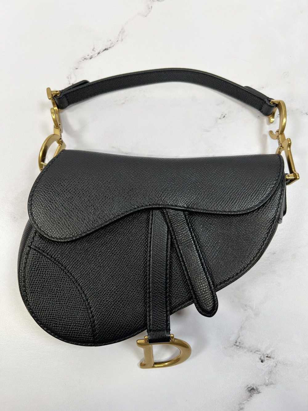 Dior CD Christian Dior Saddle Mini Shoulder Handl… - image 2