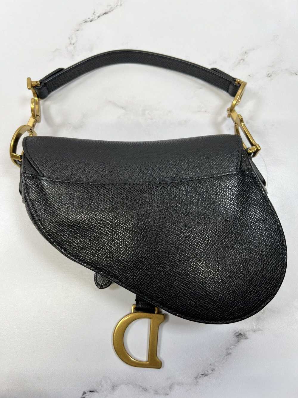 Dior CD Christian Dior Saddle Mini Shoulder Handl… - image 3