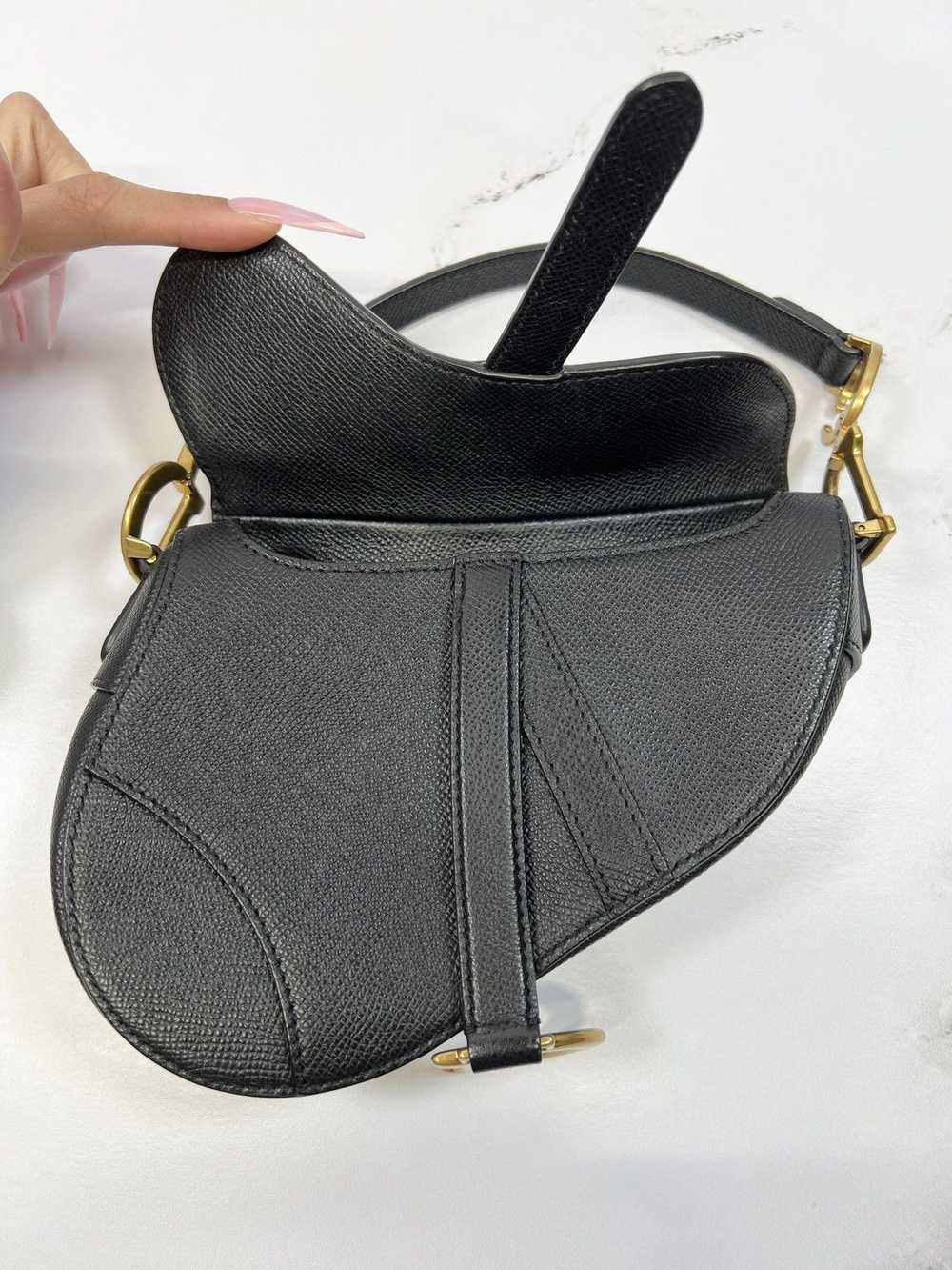 Dior CD Christian Dior Saddle Mini Shoulder Handl… - image 7