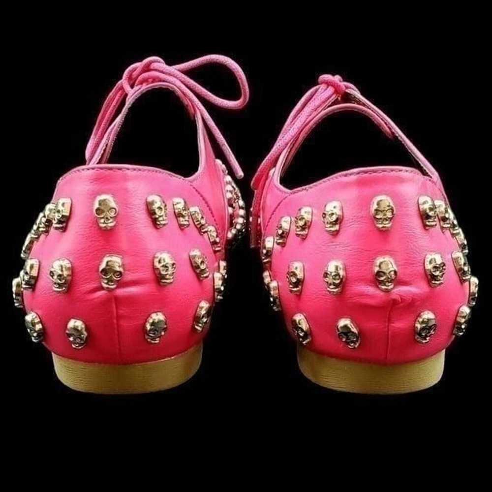 Abbey Dawn Skull Shoes Pink Size 9 by Avril Lavig… - image 6