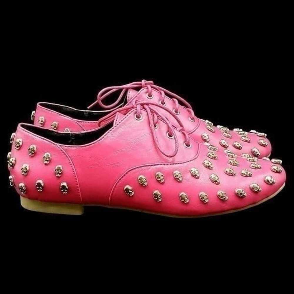 Abbey Dawn Skull Shoes Pink Size 9 by Avril Lavig… - image 7