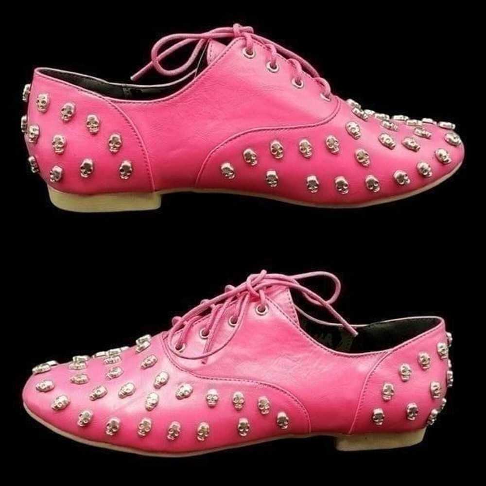 Abbey Dawn Skull Shoes Pink Size 9 by Avril Lavig… - image 9