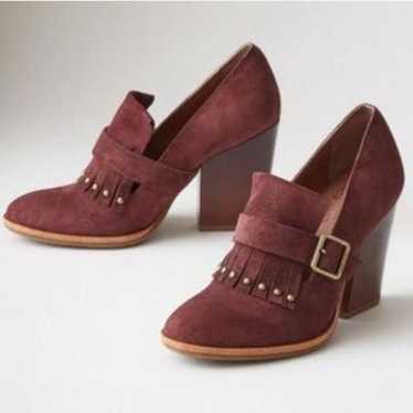 New Kork-Ease Burgundy Prim Suede Pump reddish pu… - image 1