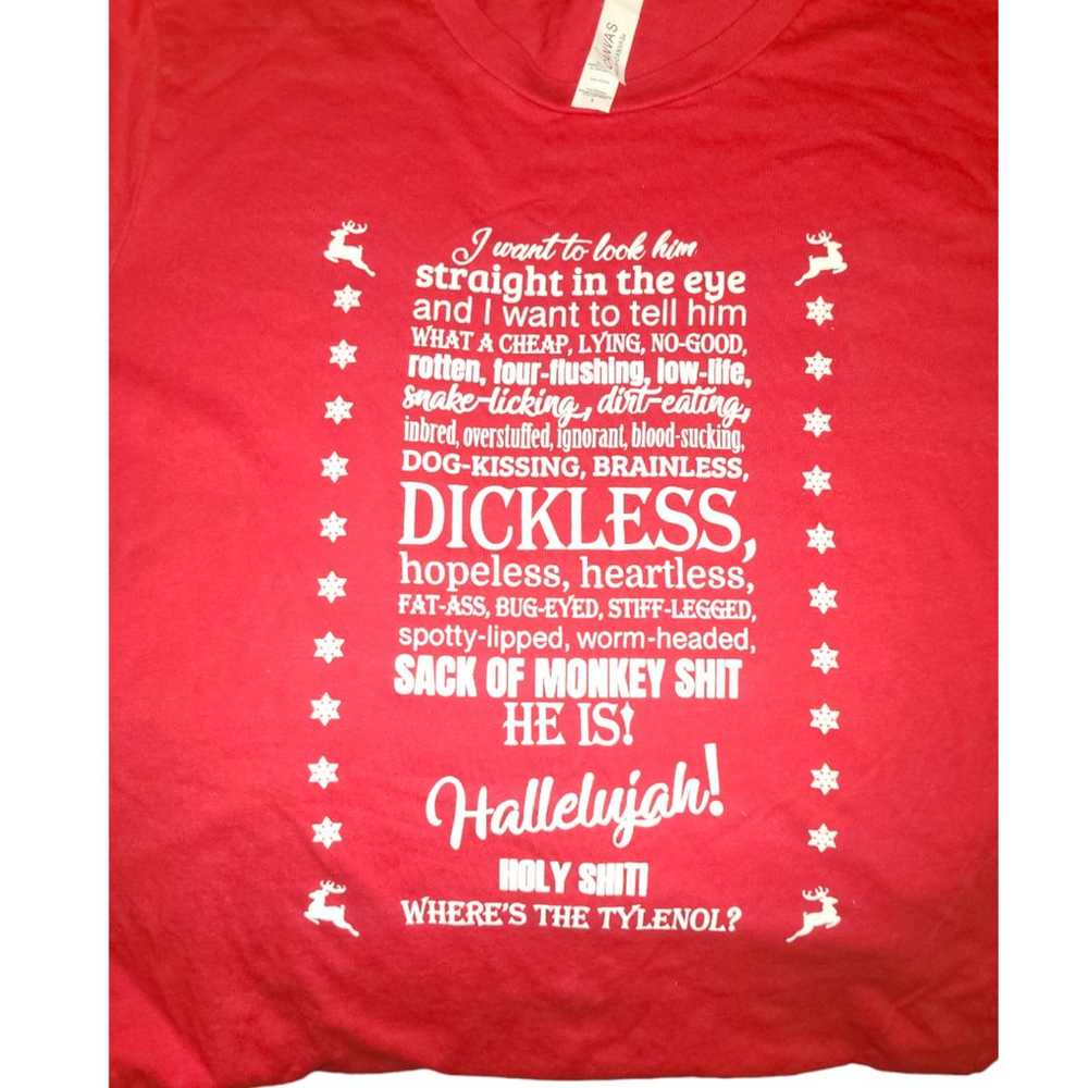 T-Shirt Christmas Funny Vintage Top - image 1