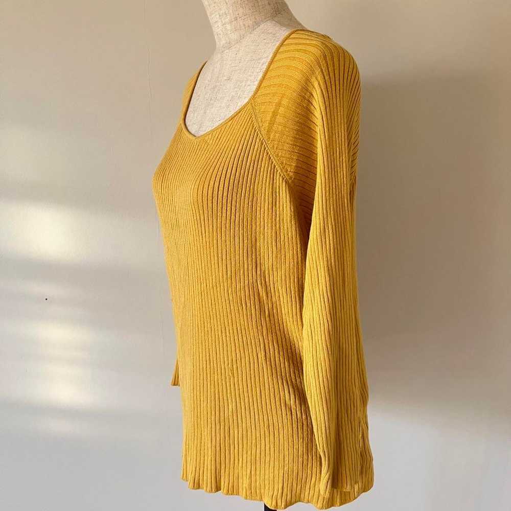 Excellent condition ★ a.v.v Yellow Blouse U-neck … - image 7