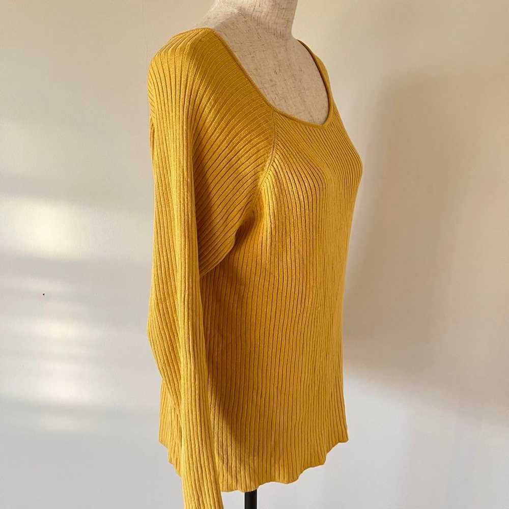 Excellent condition ★ a.v.v Yellow Blouse U-neck … - image 8