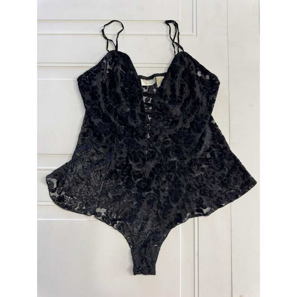 Victoria's Secret Gold Label Vintage Velvet Black… - image 1