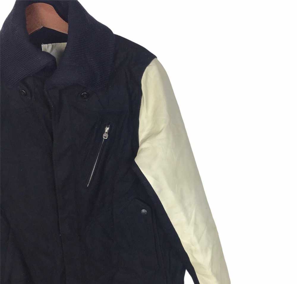 White Mountaineering Wool Leather Jacket - image 3