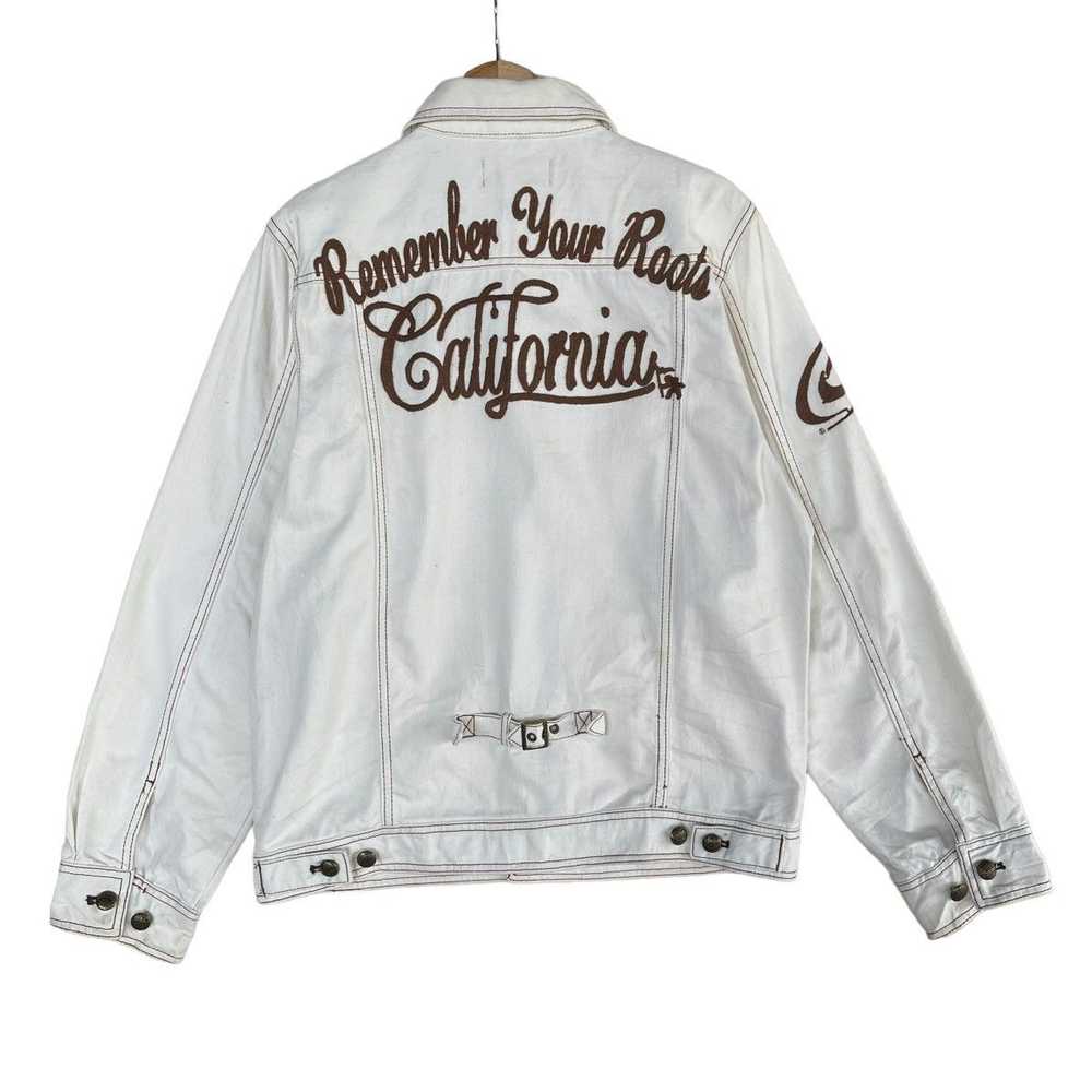 Vintage Gotcha Big Logo Embroidered Denim Jacket - image 7