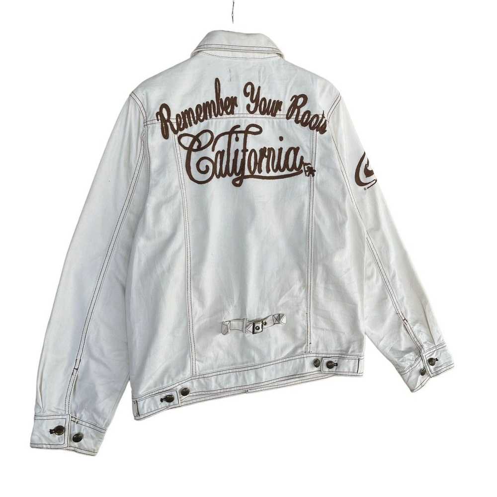 Vintage Gotcha Big Logo Embroidered Denim Jacket - image 8