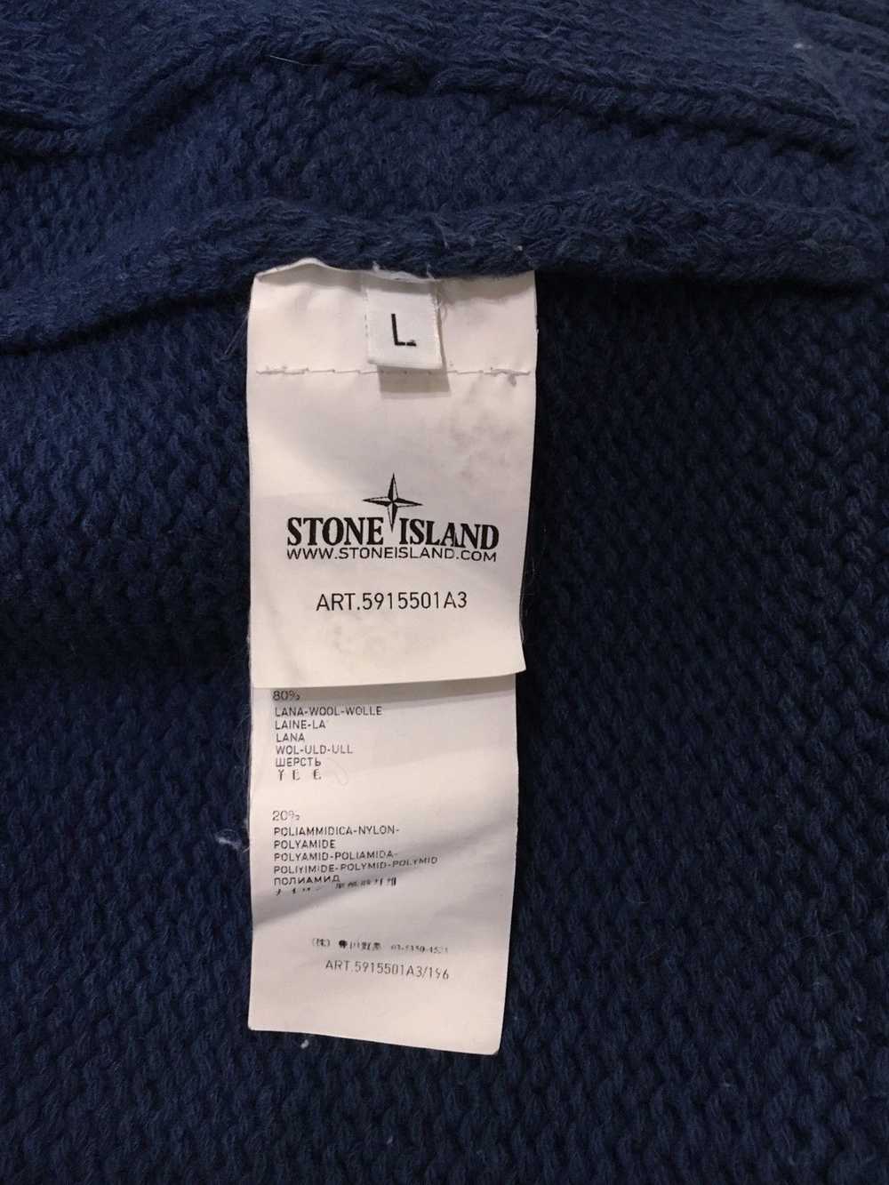 Stone Island Hooded cardigan in lambswool - image 3