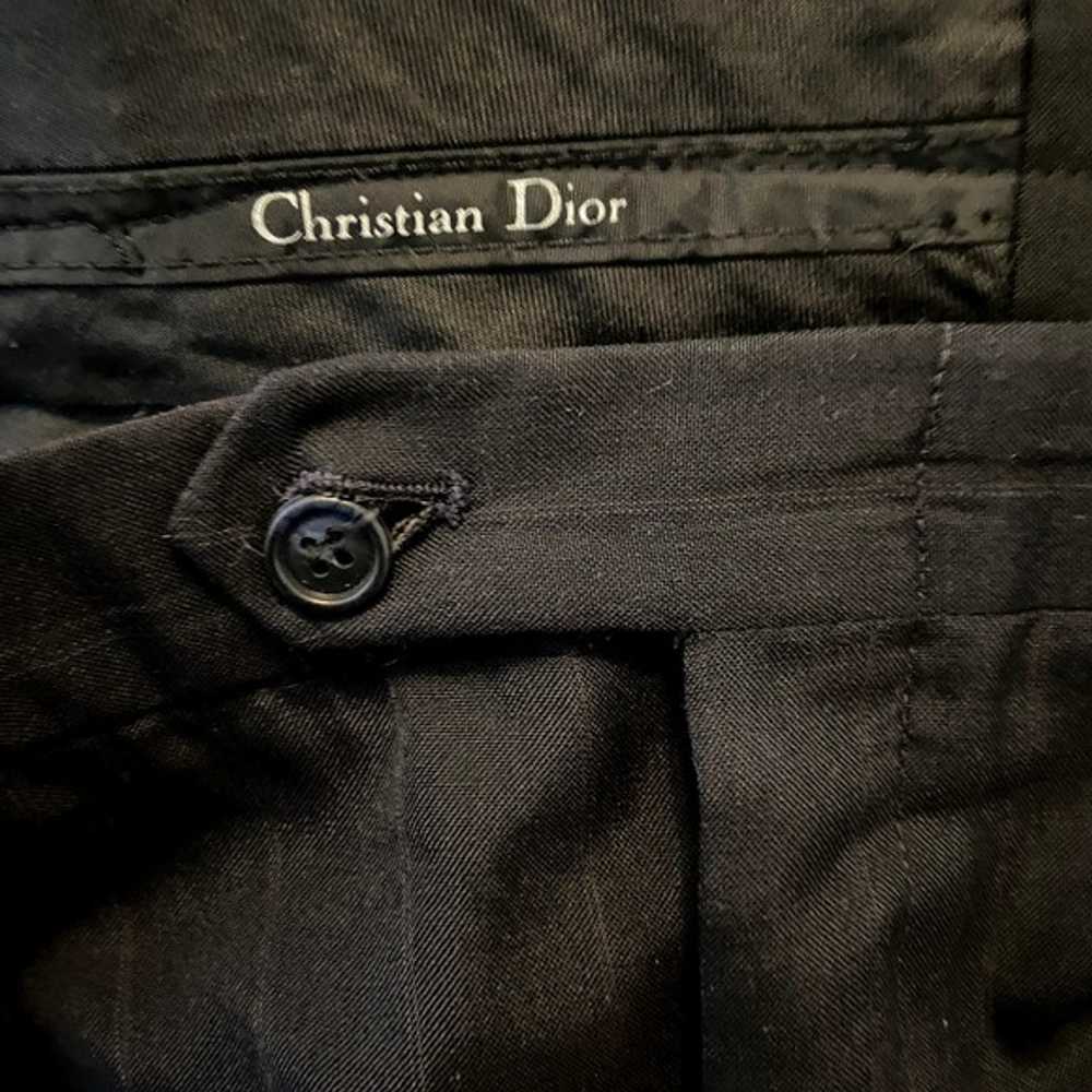 Christian Dior Trouser Pants Mid Rise Pleated Rol… - image 4