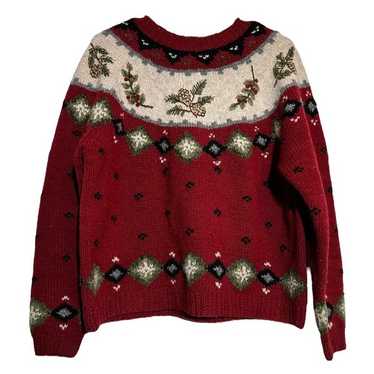 VTG Nomadic Traders Sweater Cowichain Knit Pine H… - image 1