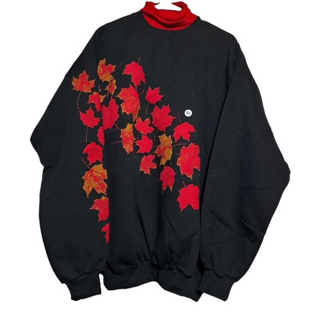 Art Unlimited Sportswear Turtleneck Sweatshirt Fa… - image 1