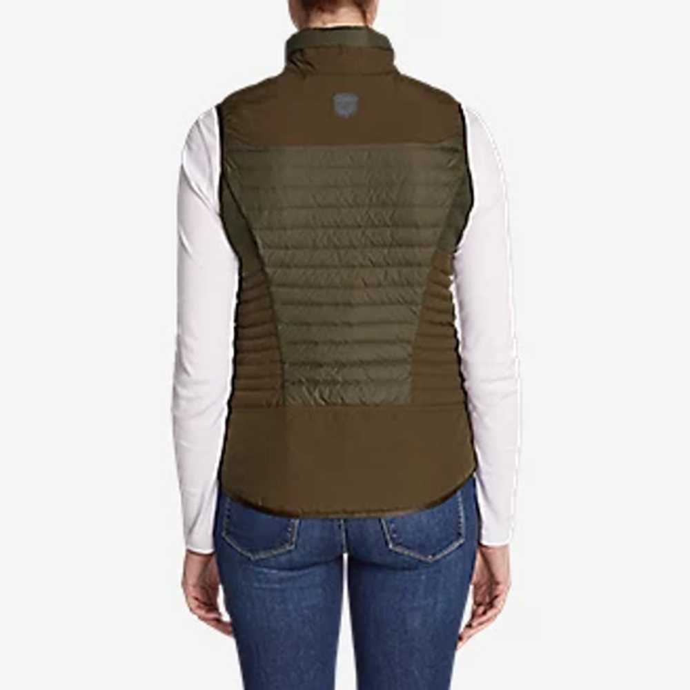 Eddie Bauer Down Vest Quilted Patchwork Full Zip … - image 2