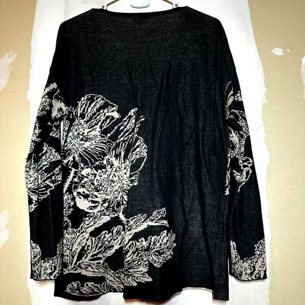 J. Jill Floral Lightweight Sweater Scoop Neck Ove… - image 6