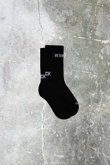 VETEMENTS Black Logo Socks