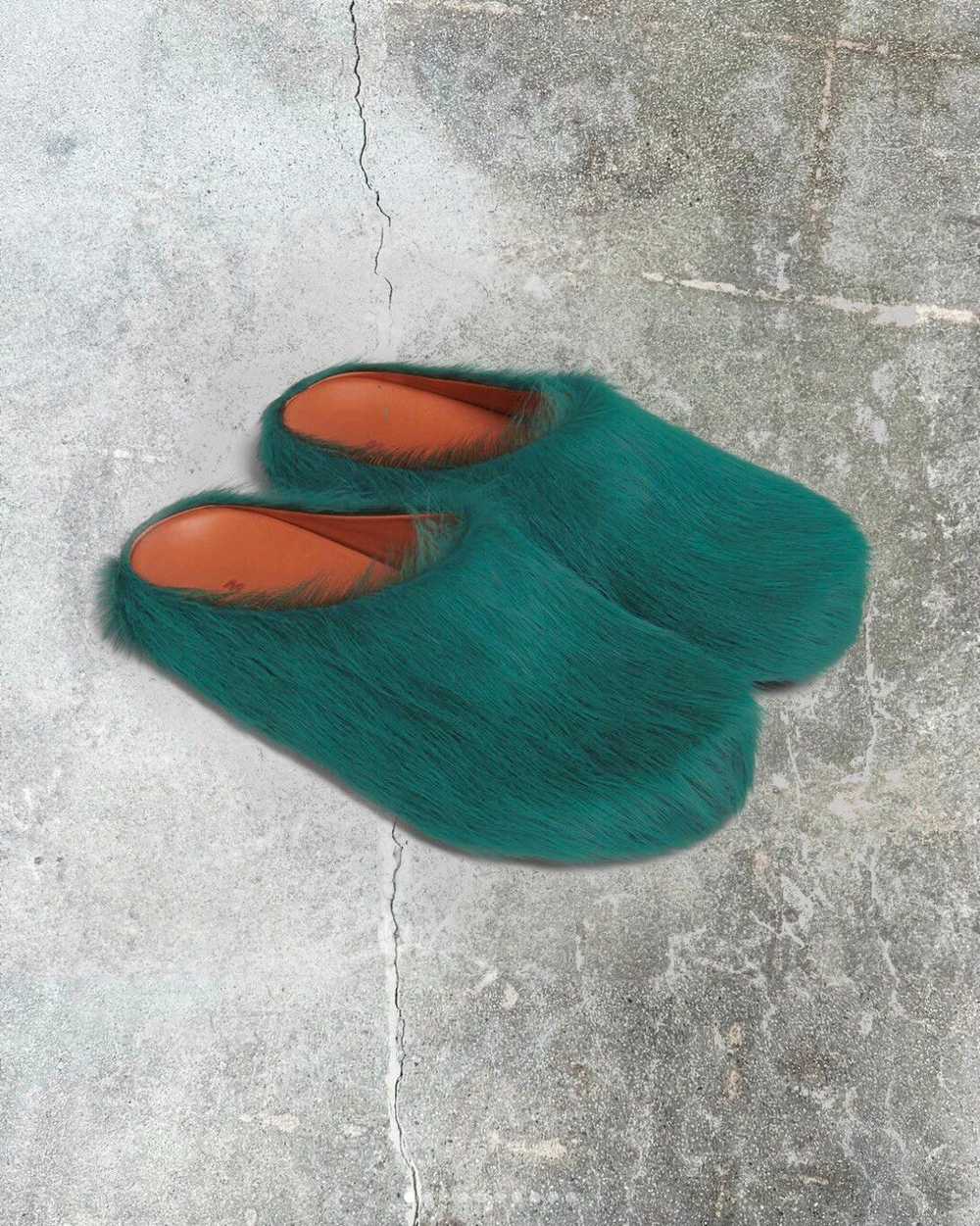 Marni Green Fussbett Sabot Loafers - image 2