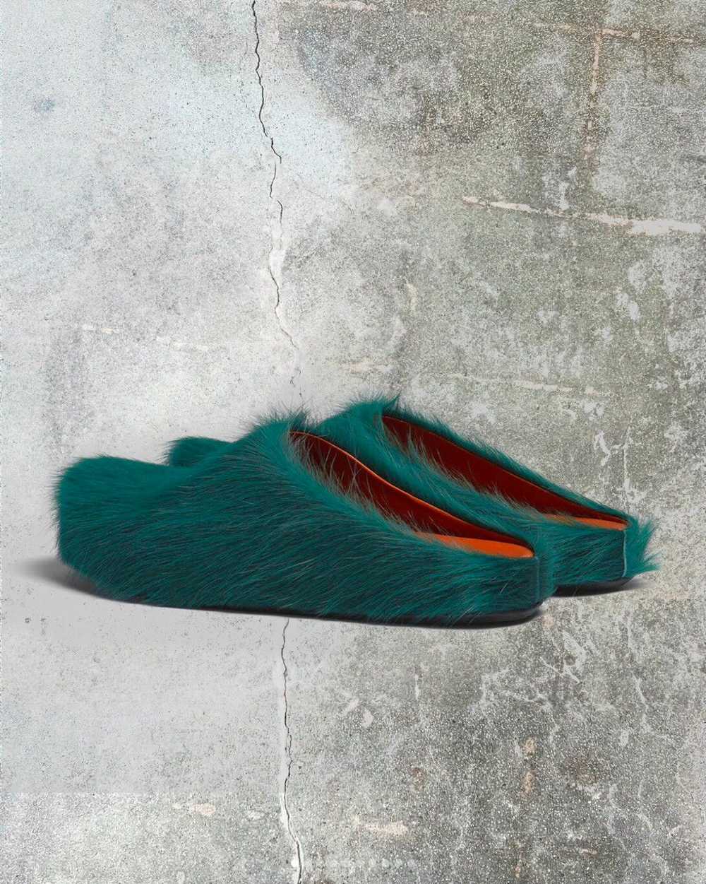 Marni Green Fussbett Sabot Loafers - image 3