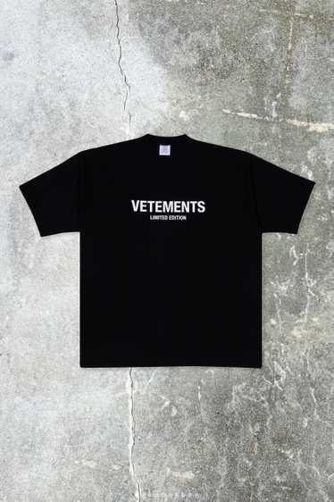 VETEMENTS Black 'Limited Edition' T-Shirt