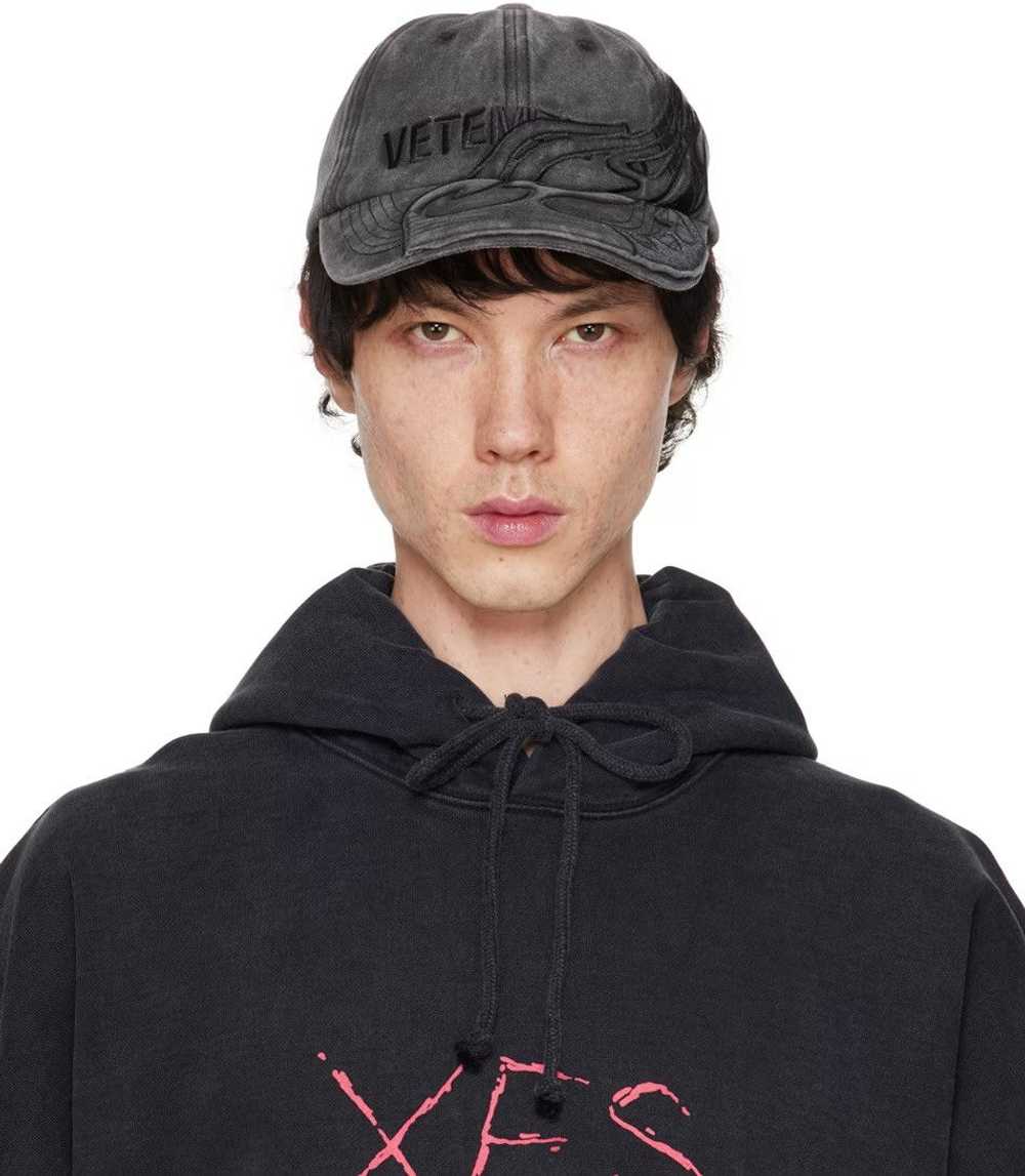 VETEMENTS Black Flame Logo Cap - image 2