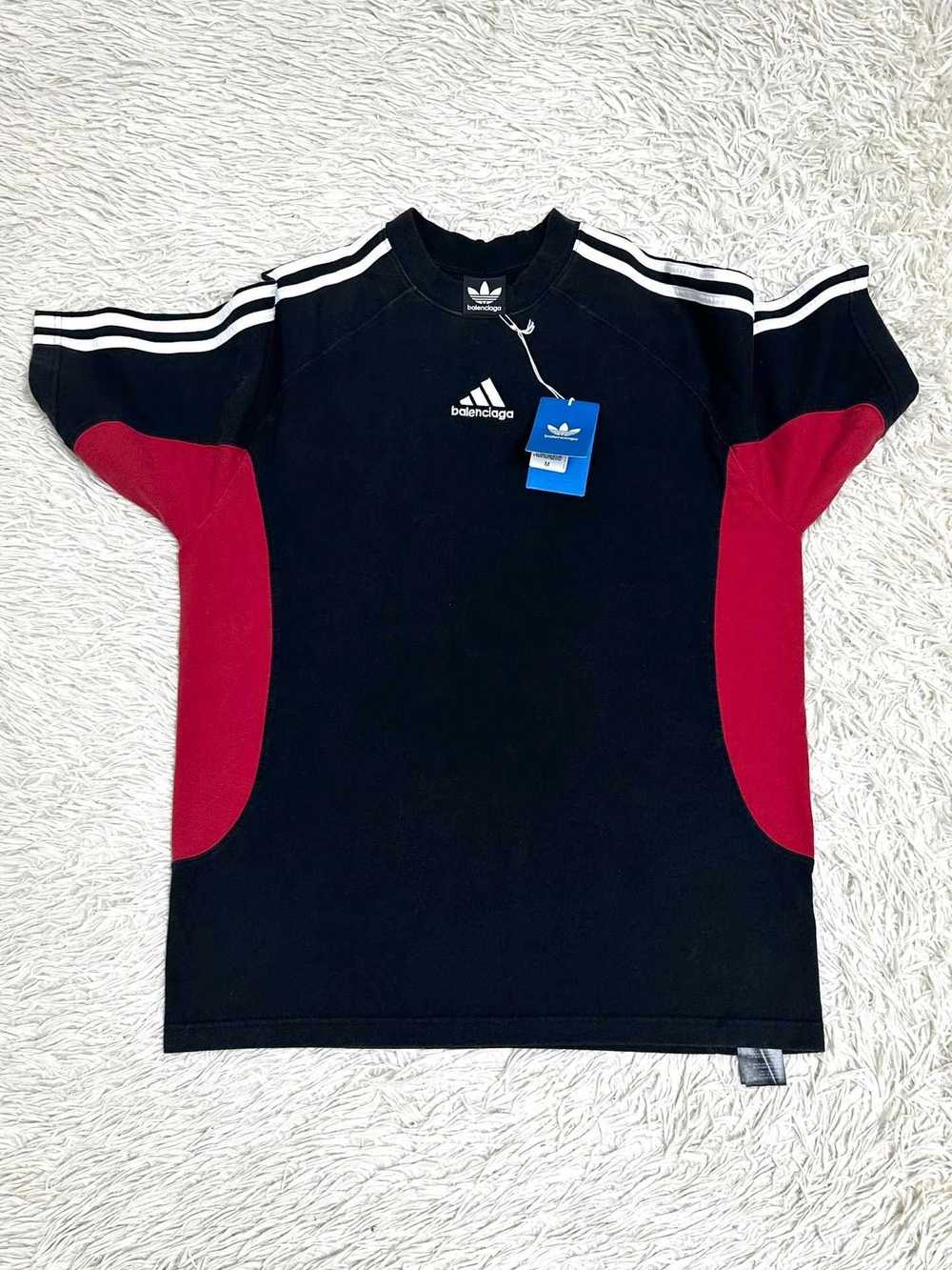 Balenciaga x Adidas SS23 T-Shirt Black/Red - image 1