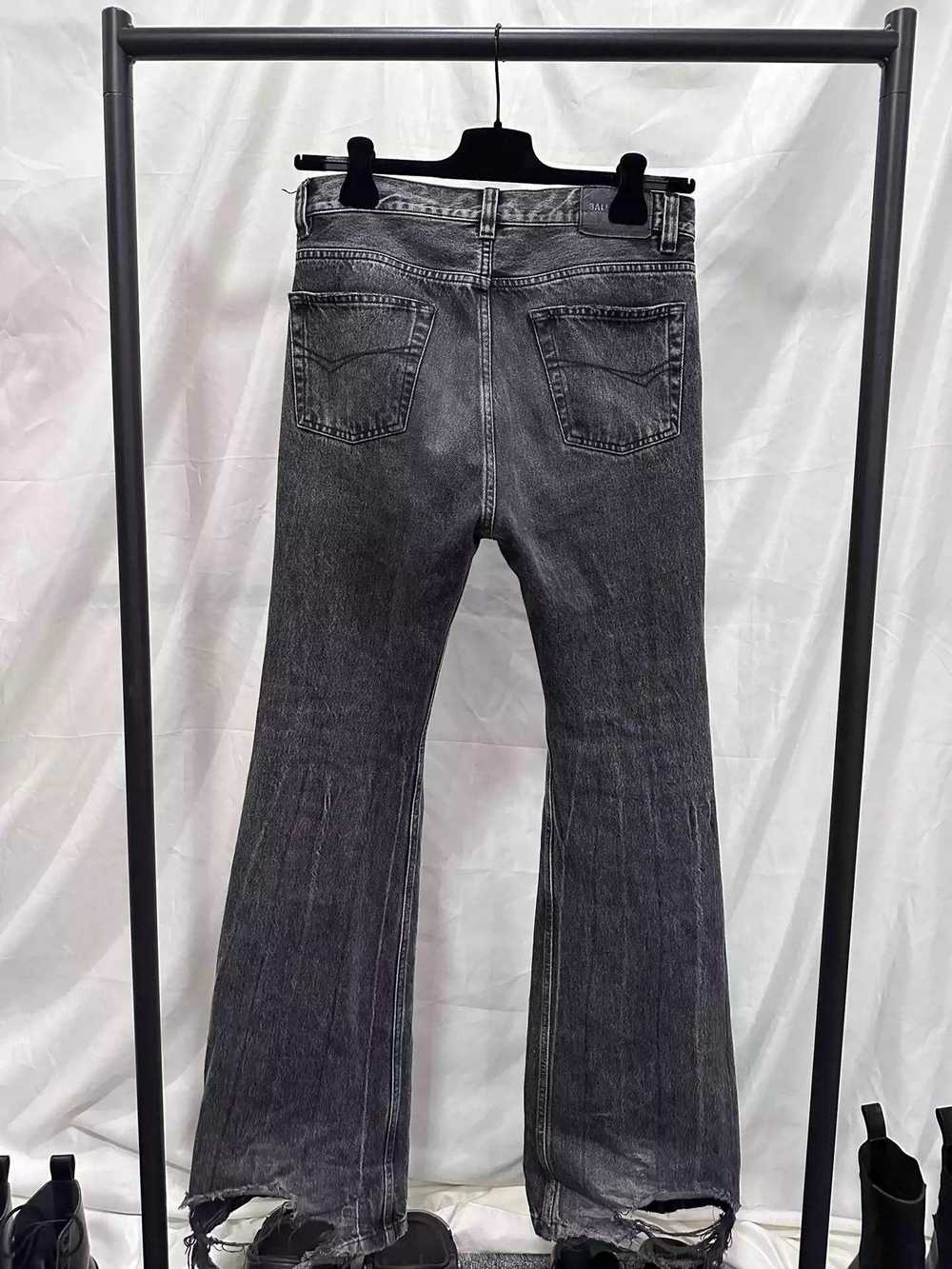 BALENCIAGA　Flared Lost tapes Black ズボン Balenciaga Fall 22 Lost Tape Flared Denim – FyouGrails