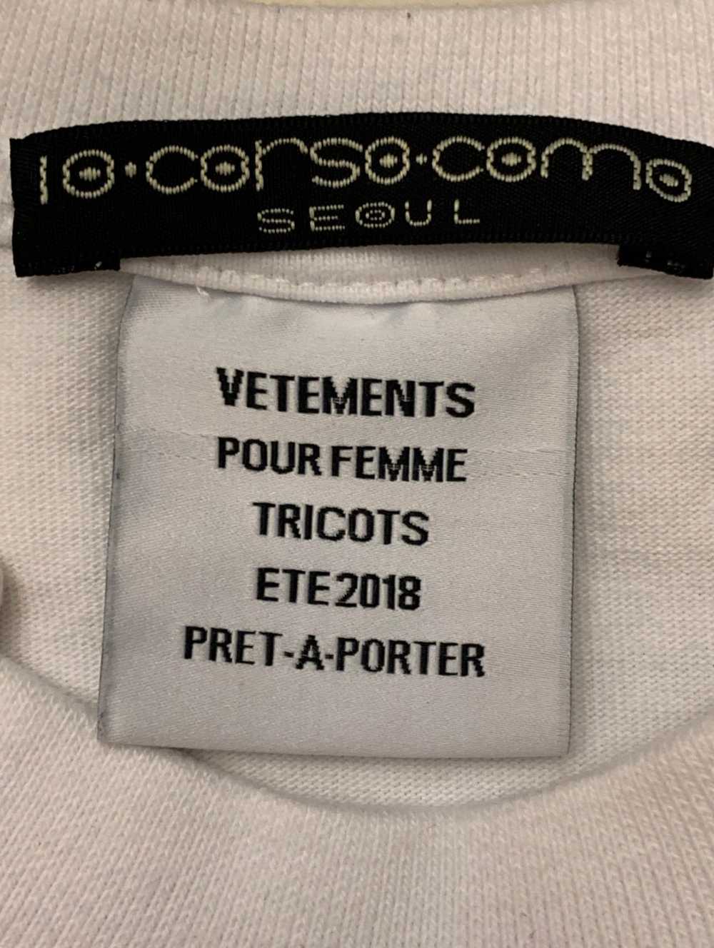 Vetements SS18 Zürich t-shirt tee split reconstru… - image 3