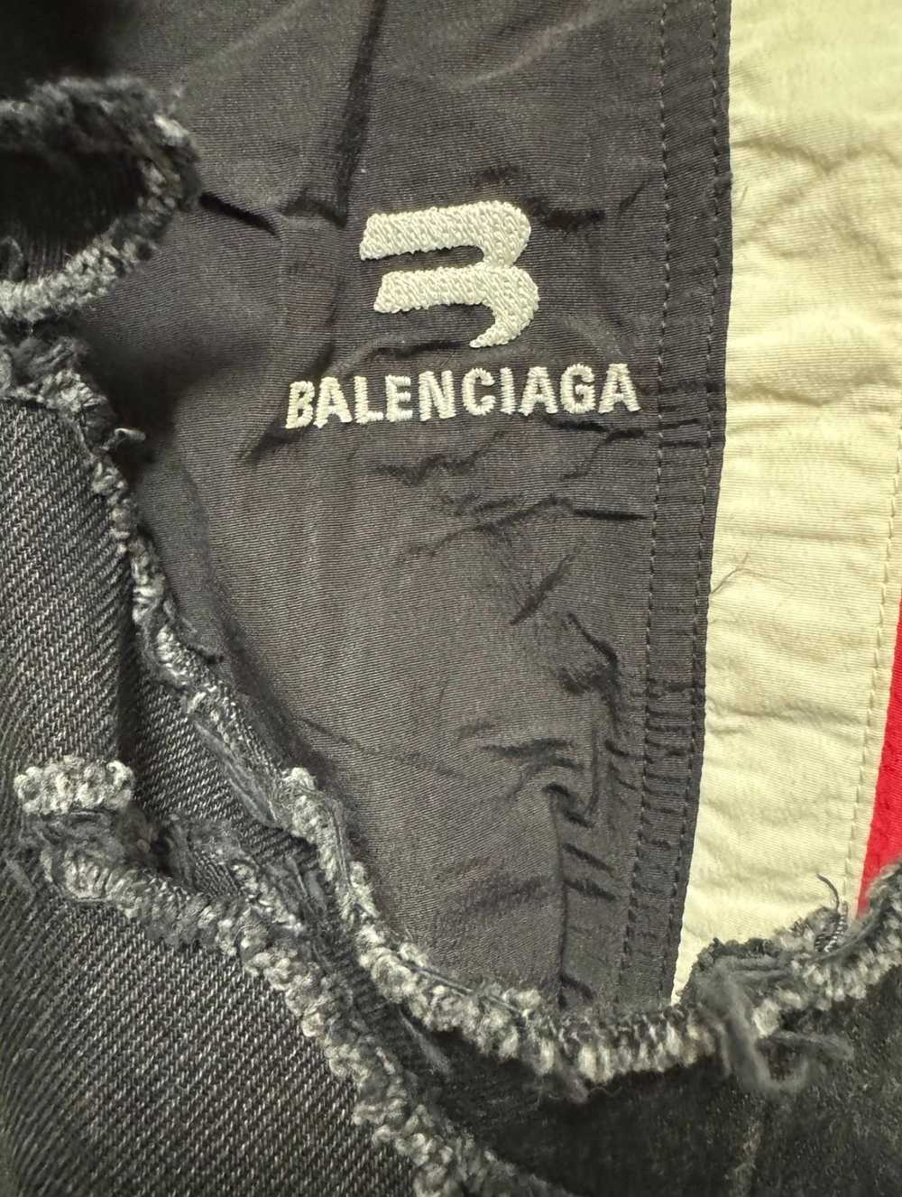 BALENCIAGA Balenciag ripped straight-leg jeans bl… - image 7