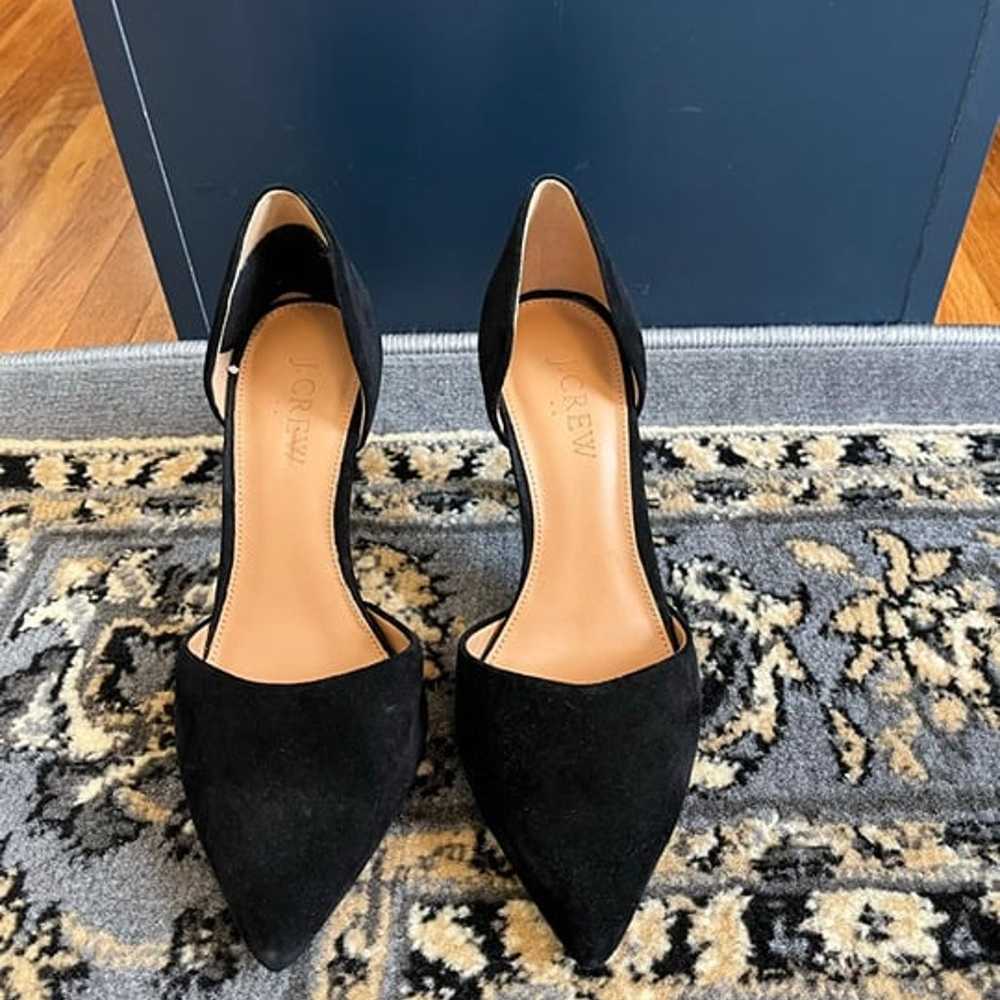 J. Crew Black Suede d'Orsay pumps 5 - image 2