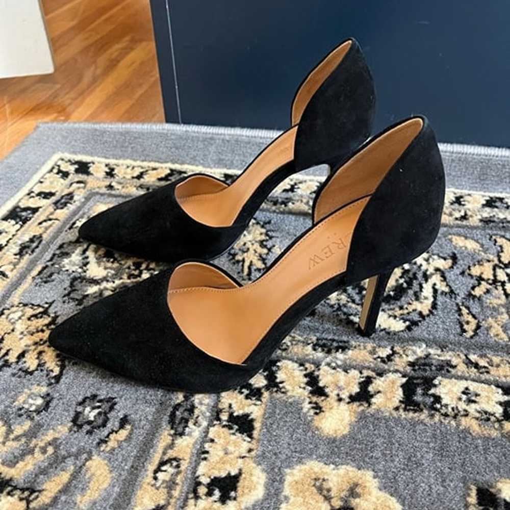 J. Crew Black Suede d'Orsay pumps 5 - image 4