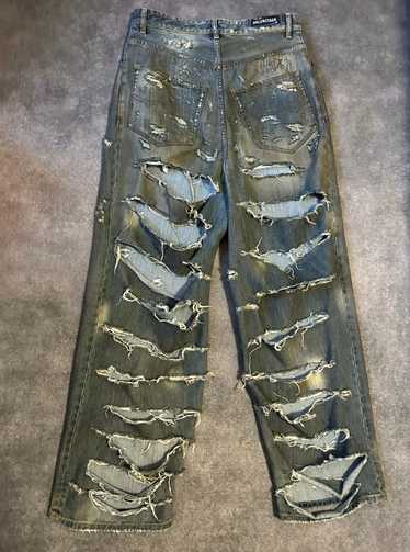 Balenciaga balenciaga destroyed baggy - Gem