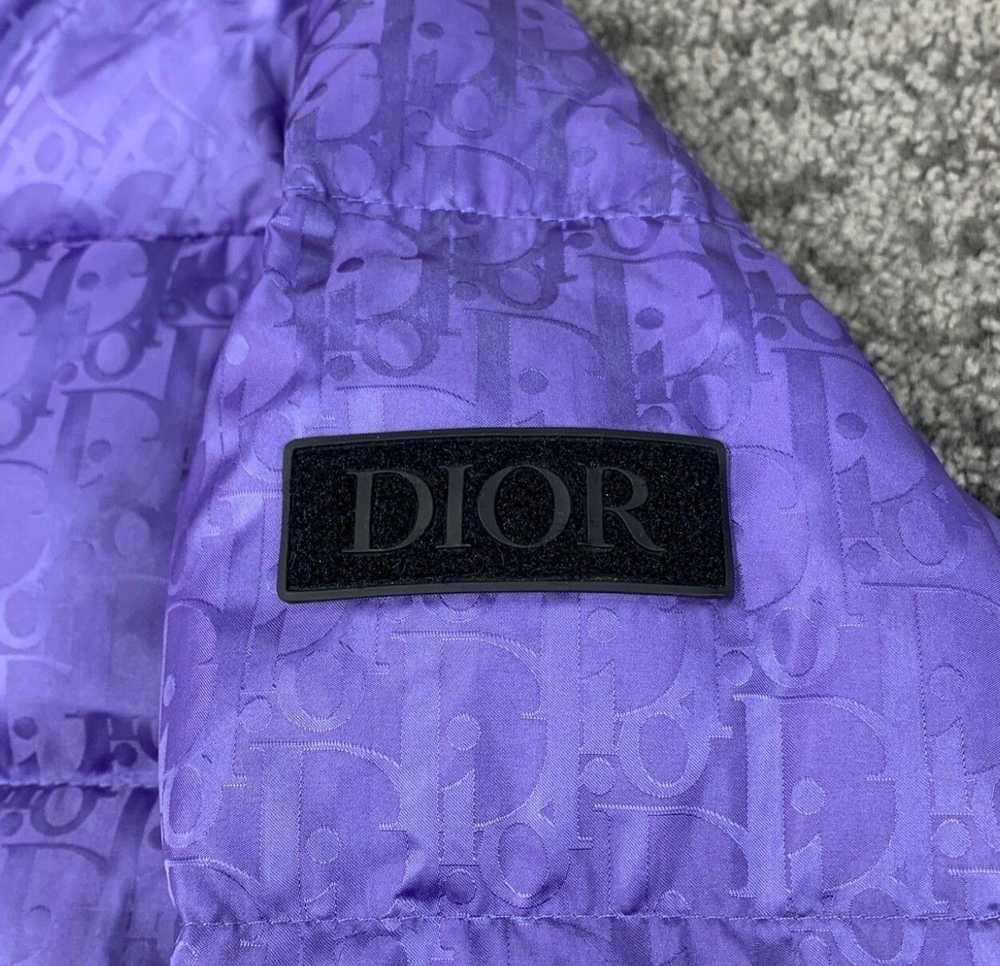 Dior Oblique Down Jacket Purple Nylon Jacquard - image 3