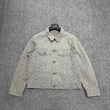 Louis Vuitton LV Monogram Grey Denim Jacket 50 - image 1