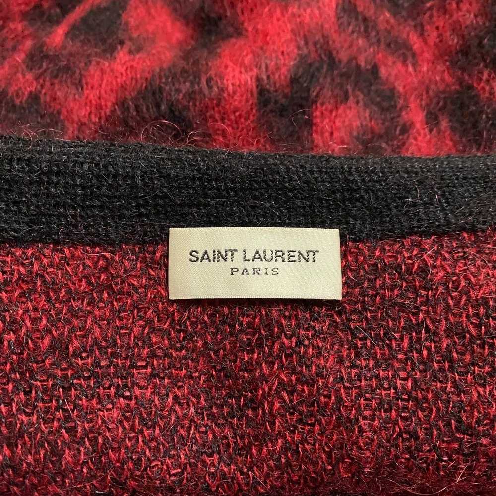 SAINT LAURENT SLP 13FW Runway Leopard Cardigen XL - image 3