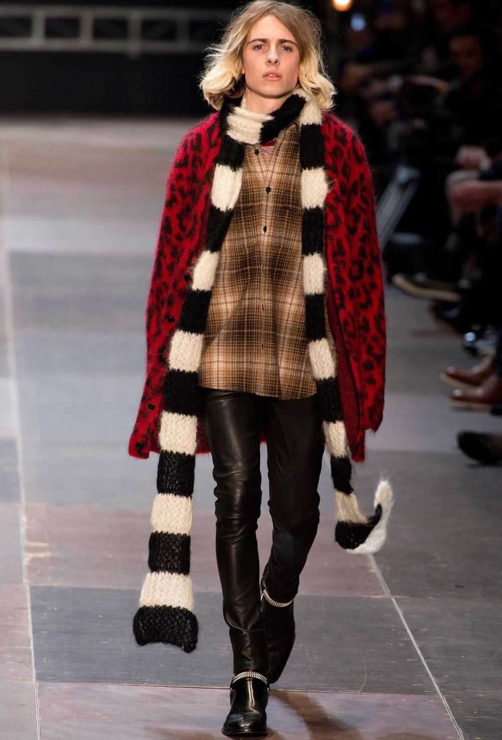 SAINT LAURENT SLP 13FW Runway Leopard Cardigen XL - image 5