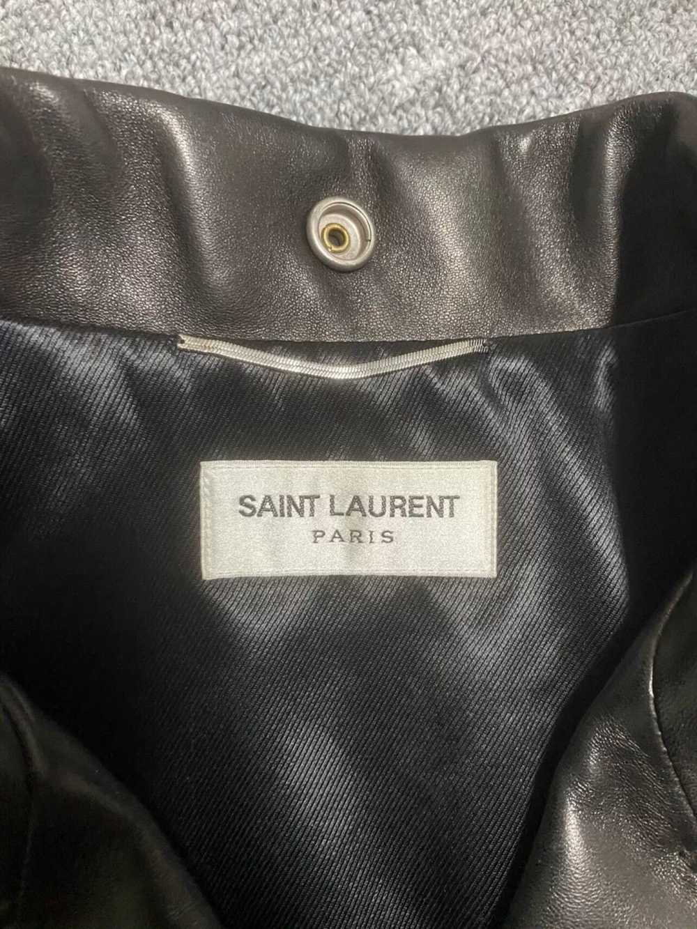 SAINT LAURENT SLP Black L01 Lambskin Leather Jack… - image 3