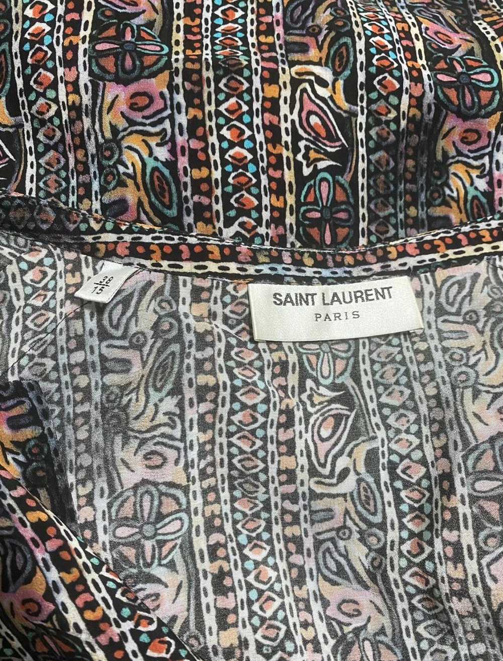 Saint Laurent Paris 18SS Silk Totem Shirt - image 3