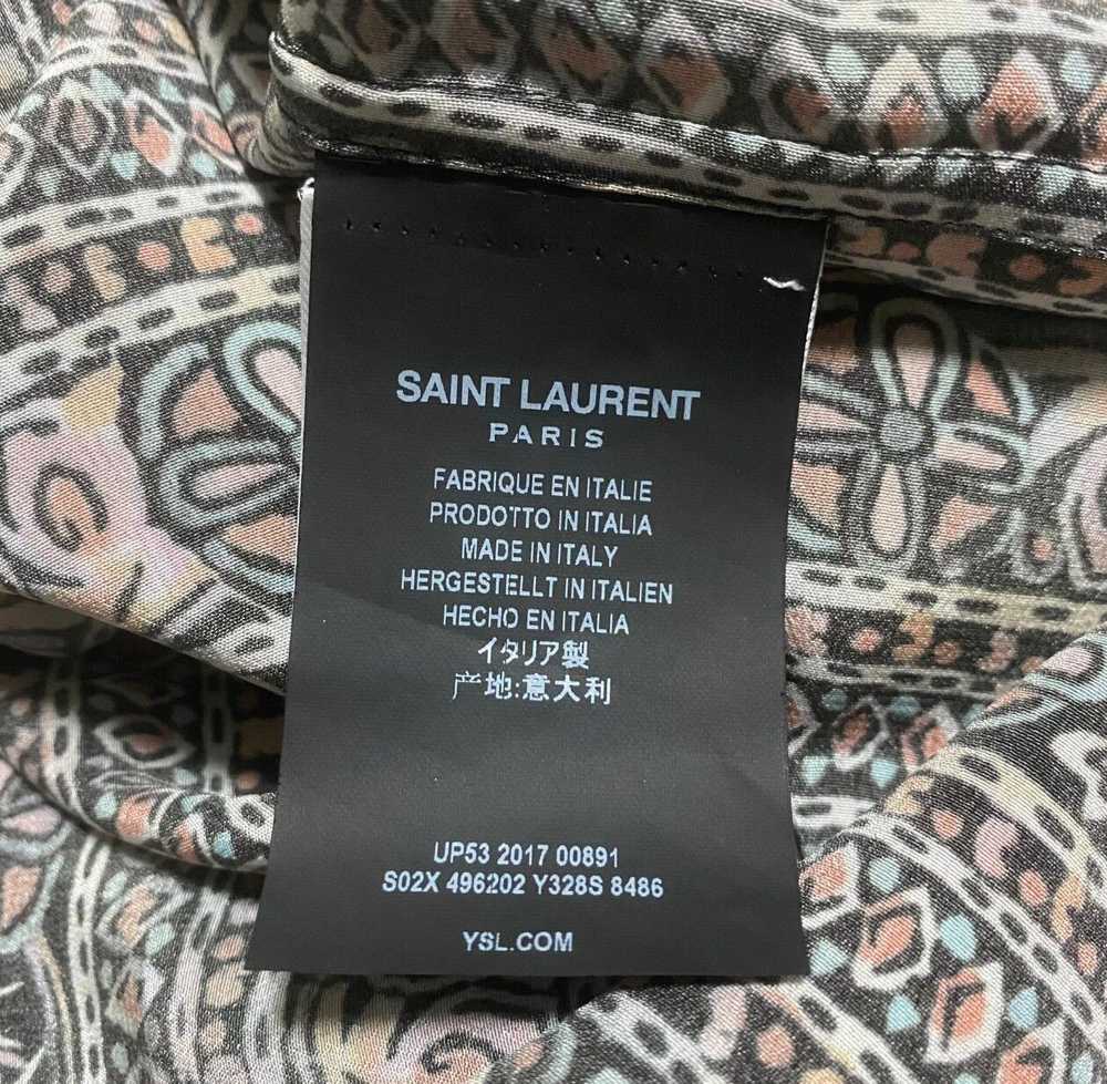 Saint Laurent Paris 18SS Silk Totem Shirt - image 4