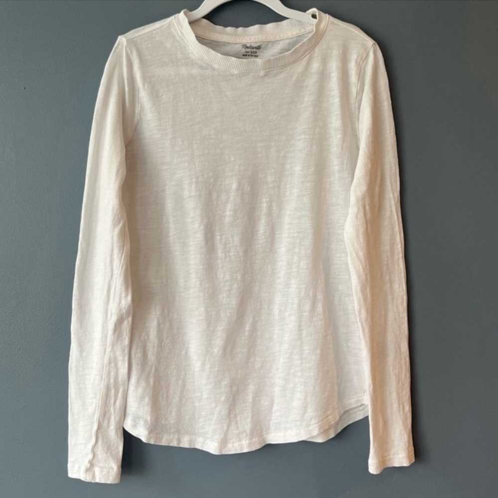 Madewell Whisper Cotton Crewneck Long Sleeve Tee … - image 2