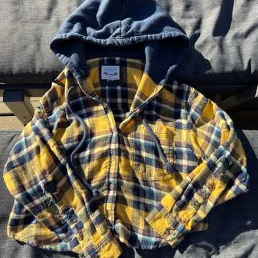 American Eagle flannel with hood