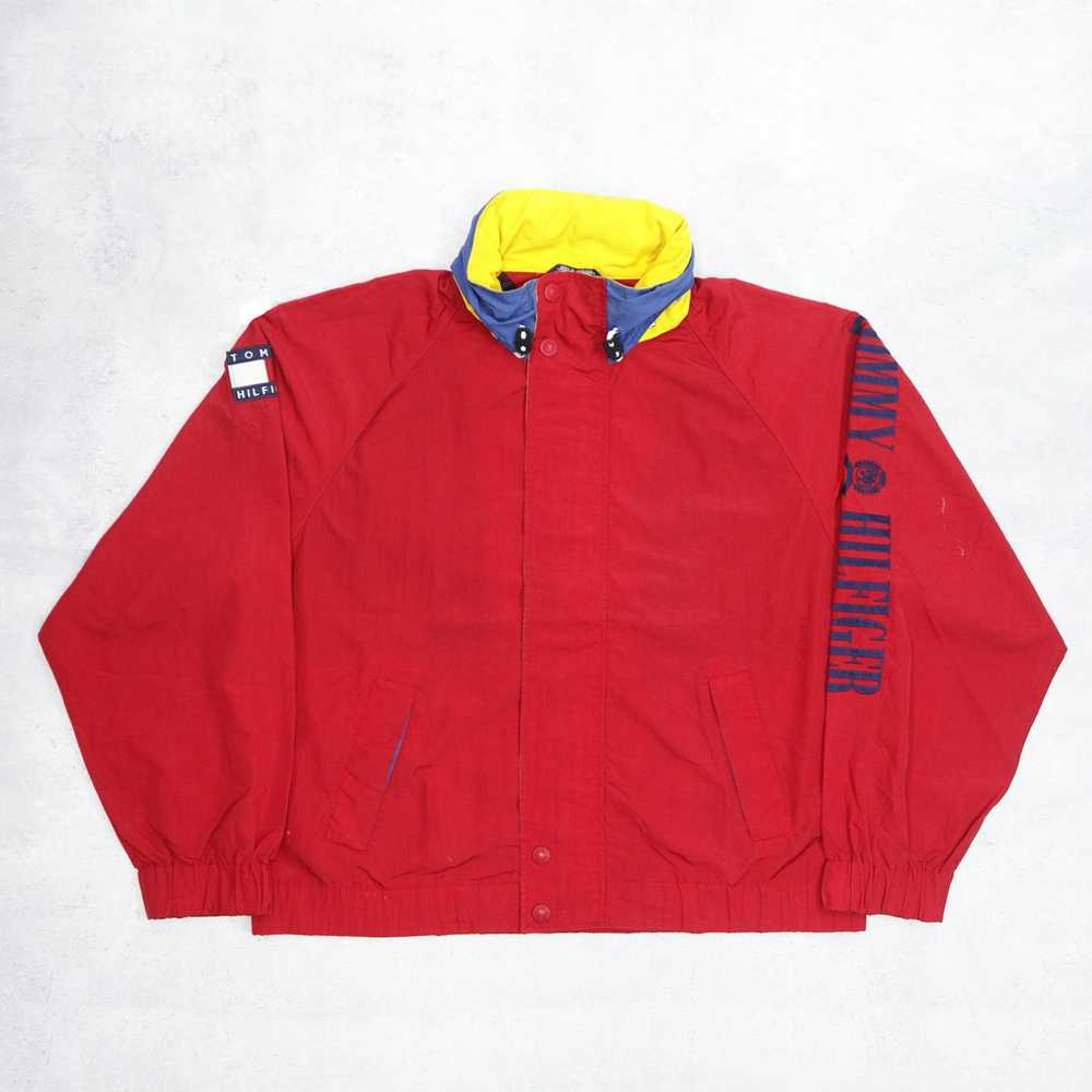 Vintage - TOMMY HILFIGER Big Logo Spellout Embroi… - image 1