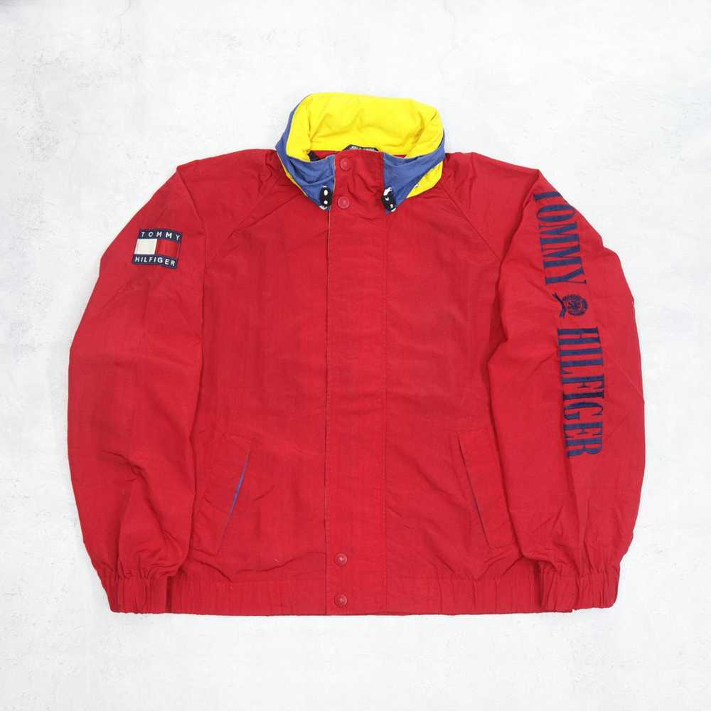 Vintage - TOMMY HILFIGER Big Logo Spellout Embroi… - image 2