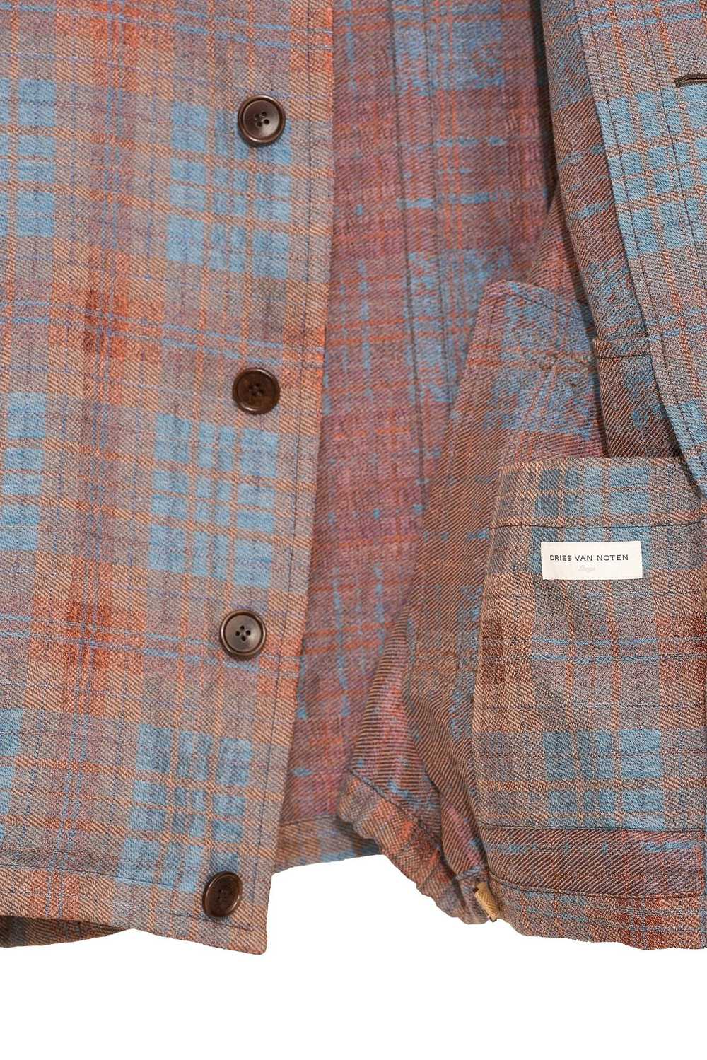 Dries Van Noten Plaid Button Up Size XL - image 4